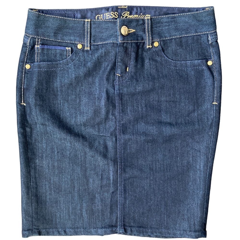 2for$38 Guess women’s denim mid skirt size 28 cotton